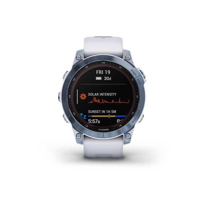 Garmin Fenix 7 Sapphire Solar Mineral Blue DLC Titanium