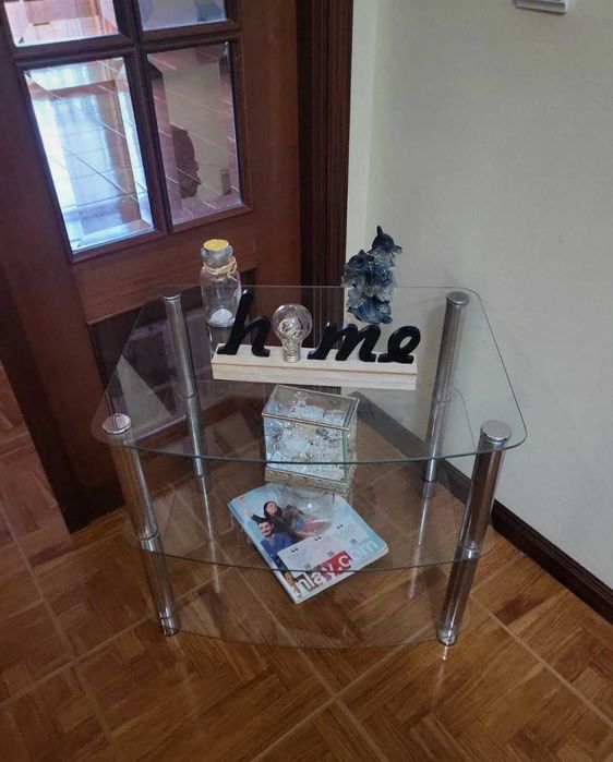 Mesa de vidro como nova