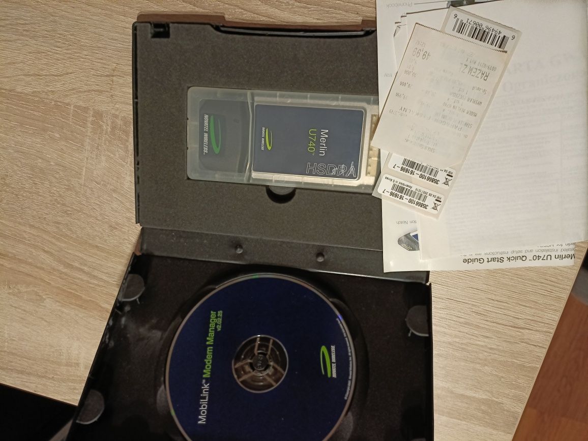 Modem internetowy GSM 3G Merlin U740 PCMCiA