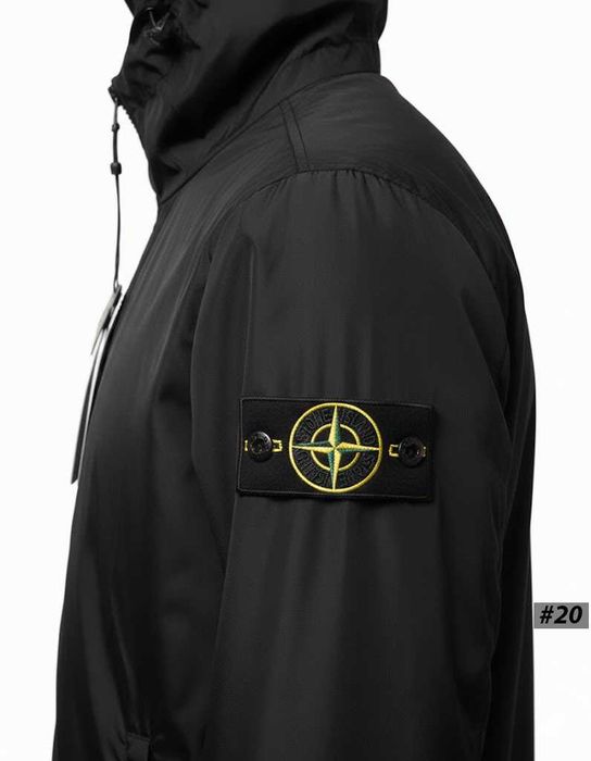 Стони Исланд Черная Куртка — Ветровка Stone Island GoreTex — XS S M XL