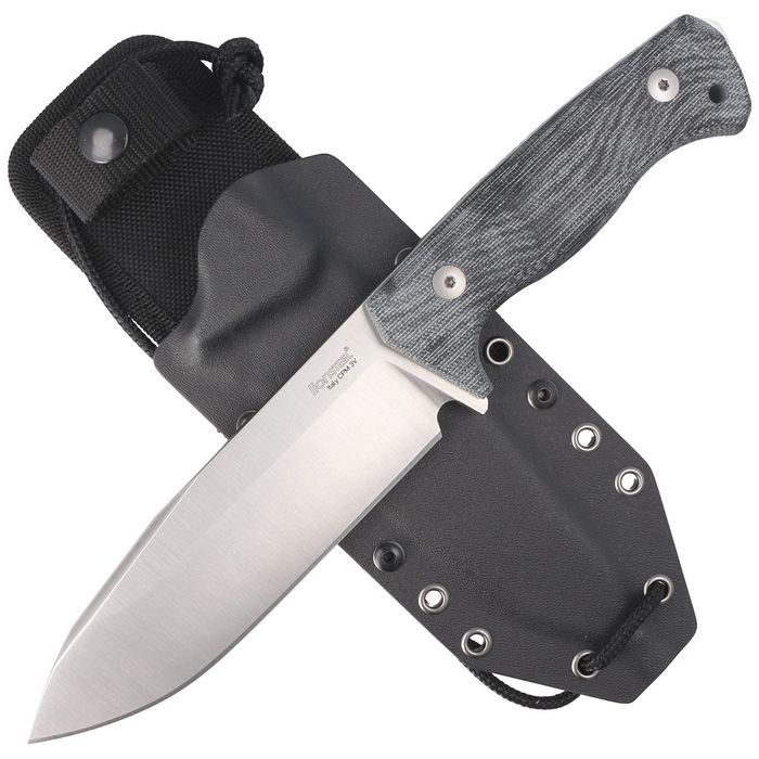 Nóż LionSteel Black Canvas Micarta, Satin CPM 3V by Molletta (T6 3V CV