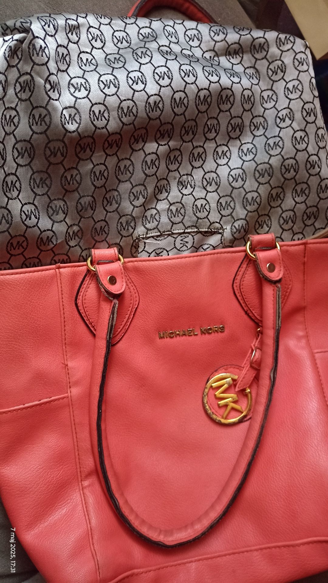Torebka MICHAEL MICHAEL KORS - Jet Set 30F2GTTT8L Grapfruit