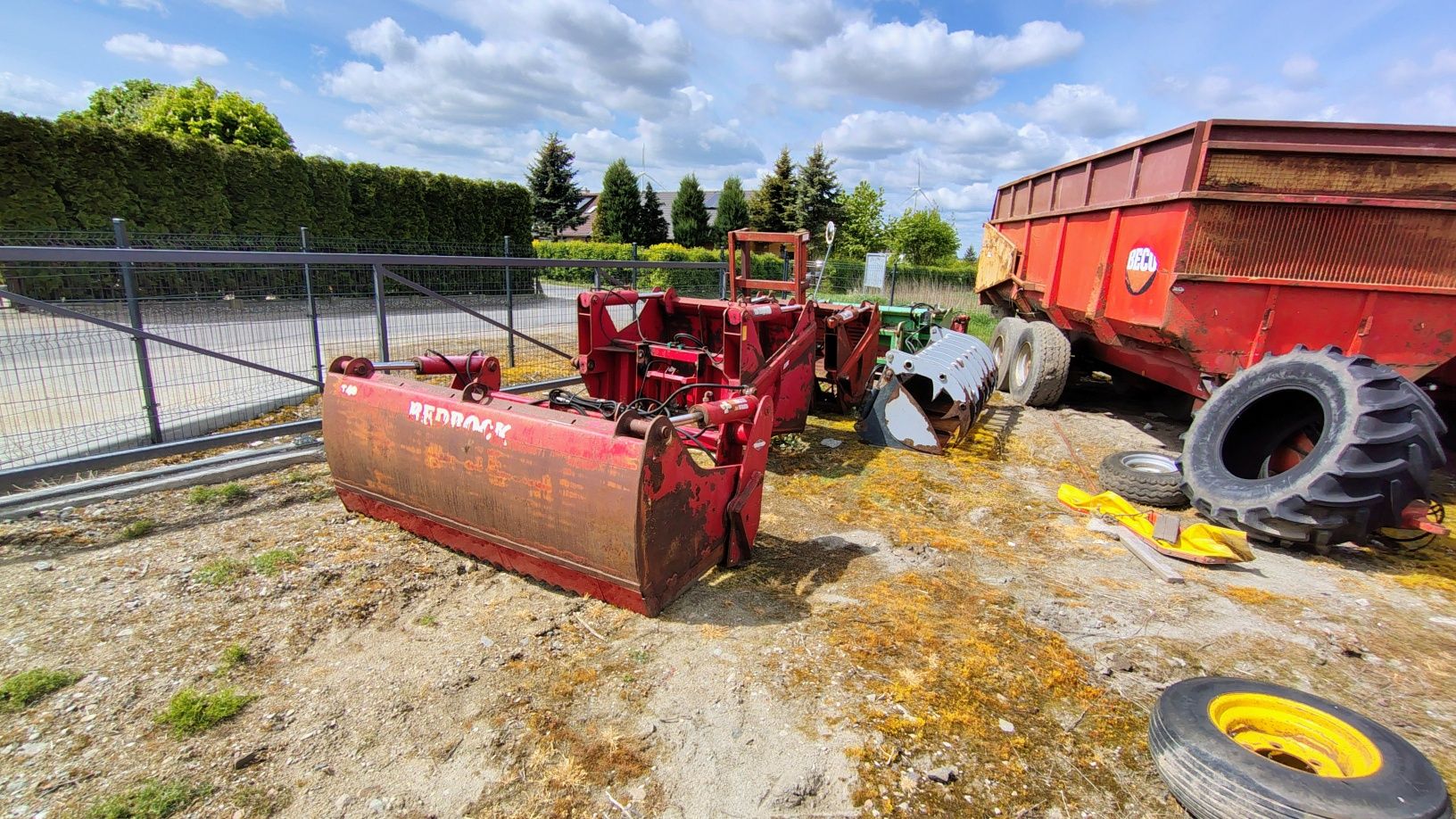Wycinak szczękowy red rock 240cm wybierak pryzm kiszonki do manitou