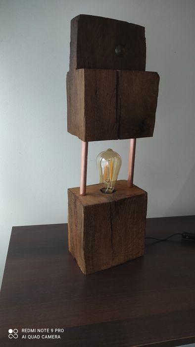 Lampa stojąca  rustykalna handmade Prezent