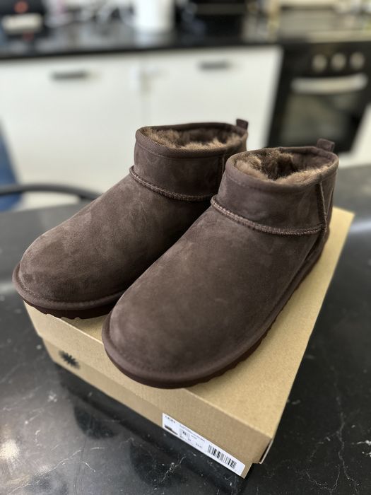 Оригінал! Шоколадні угги ugg classic ultra mini 37(23.5см),38(24.5 см)