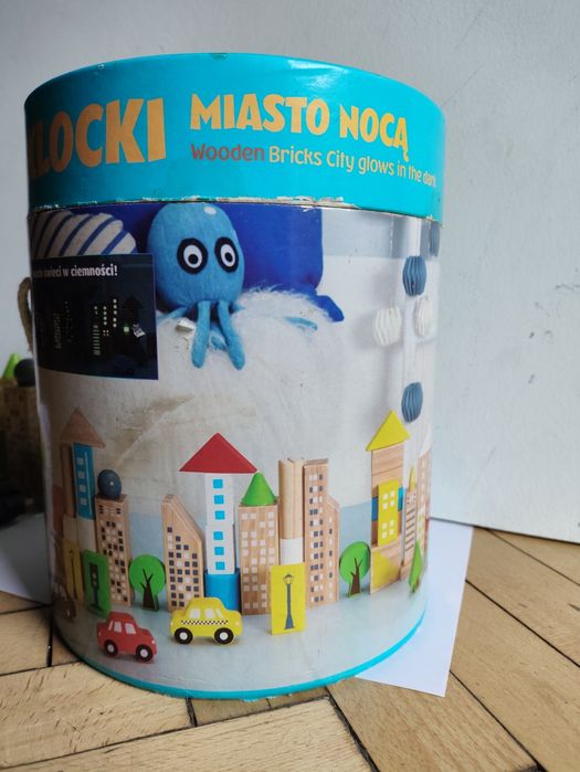 Elefun drewniane klocki miasto nocą