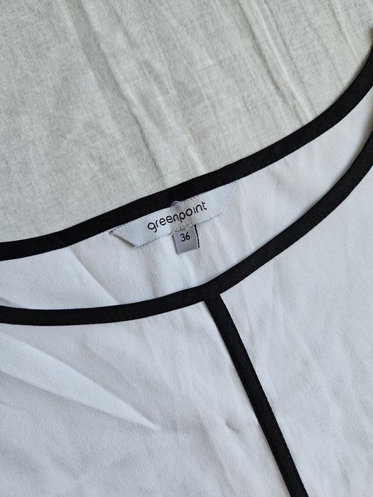Biała koszulka z krótkim rękawem t-shirt Greenpoint