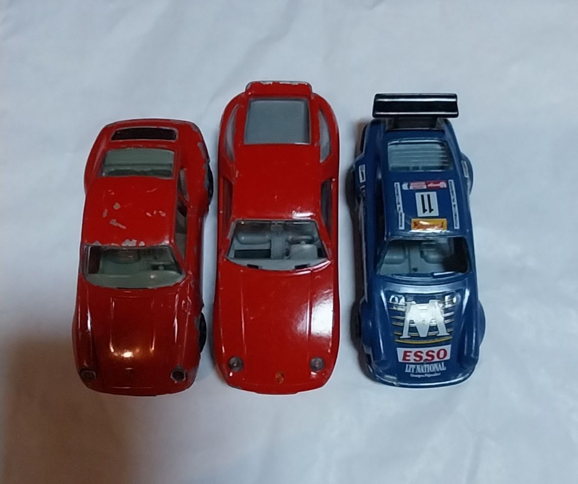 Lote de 3 miniaturas Porsche em escala 1/43
