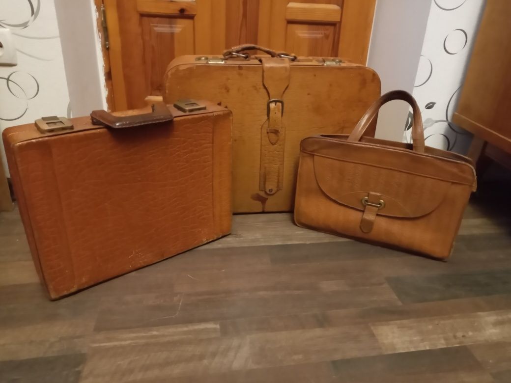 Сумка Дипломат Чемодан кожа Винтаж