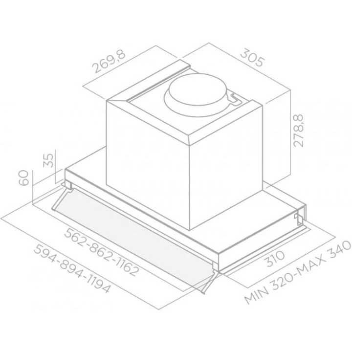 Витяжка ELICA  Box in plus IXGL/A/120