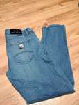 Niebieskie Spodnie Jeansowe Dżinsowe Armani Exchange
