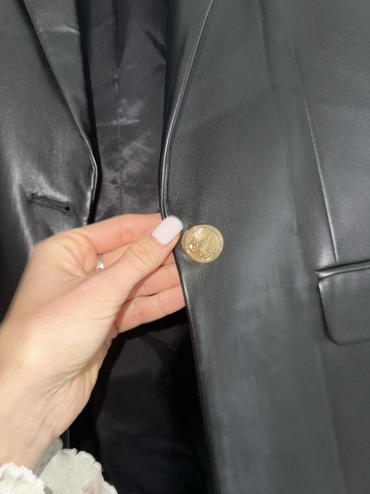 Шкіряний жакет,піджак Zara