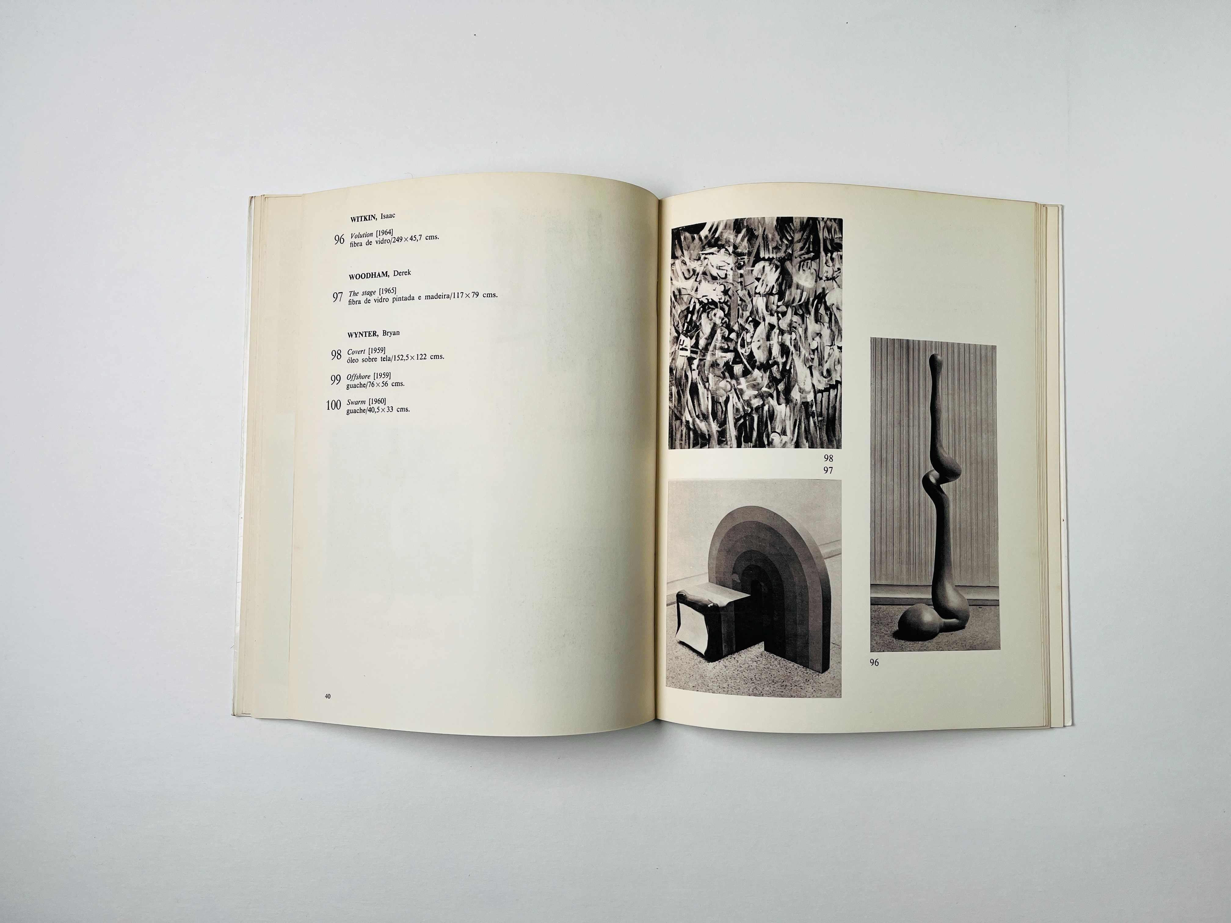 Catálogo 100 Obras de Arte Britânica Contemporânea na Gulbenkian 1971