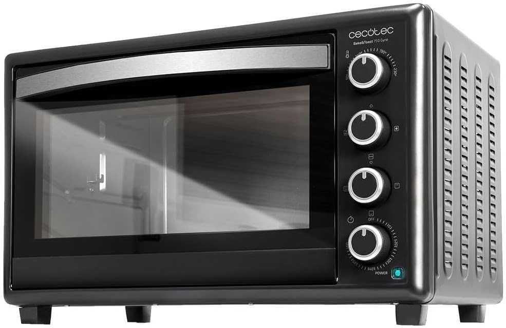 Cecotec Bake&Toast 4600 Black 2000W,wielofunkcyjny piekarnik z rożnem