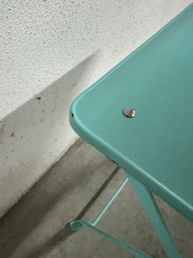 Ikea SALTHOLMEN par de cadeiras de exterior turquesa