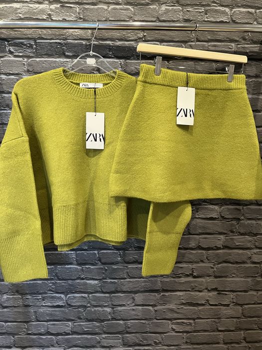 Komplet sweter ze spódnicą Zara r S