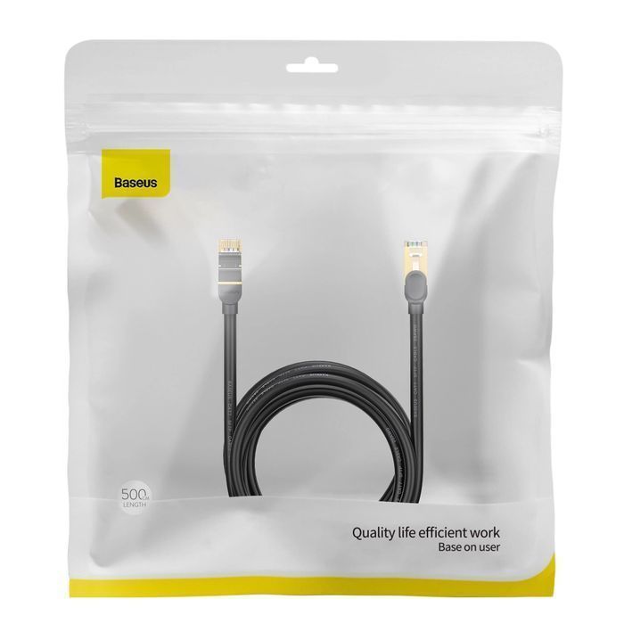 Baseus Speed Seven szybki kabel sieciowy RJ45 10Gbps 5m czarny