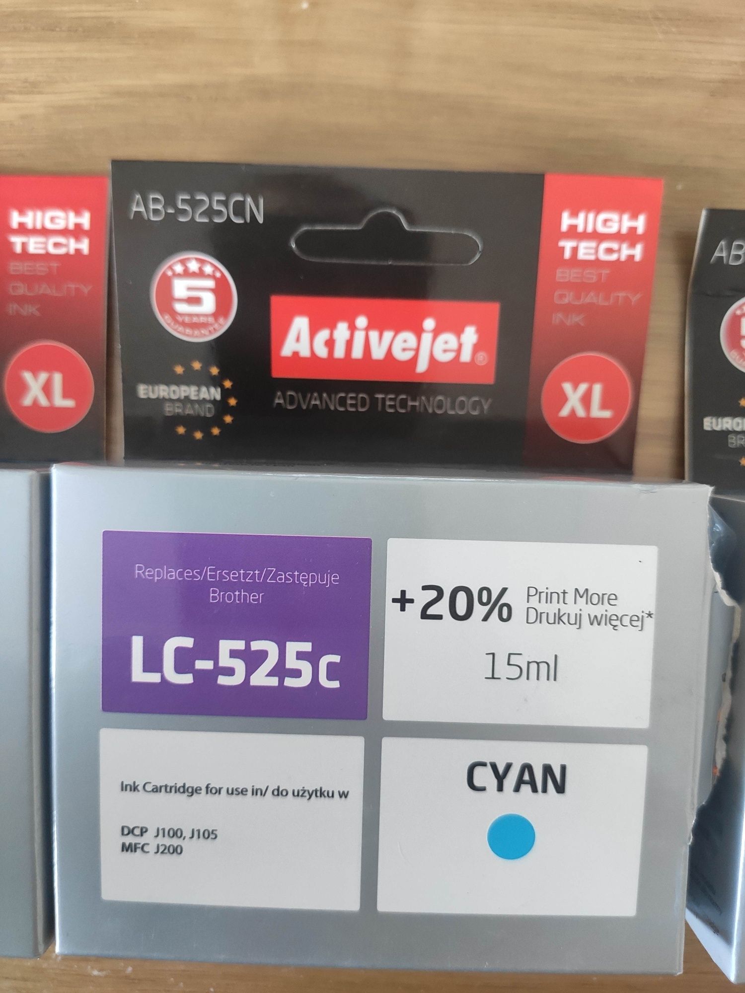 Zestaw zamienników tuszy kolorowych Brother InkBenefit LC525 Activejet