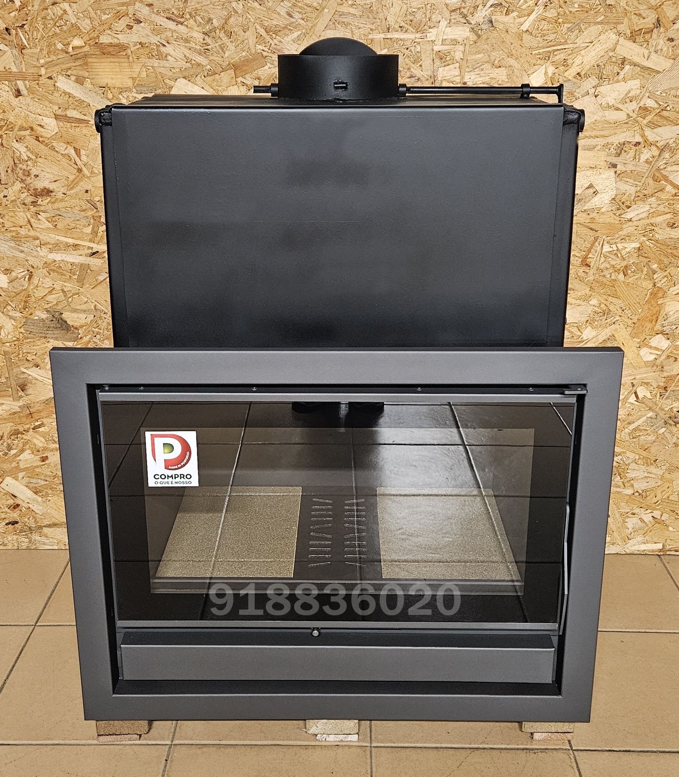 Recuperador Calor 75cm - 24kw Aquecimento Central NOVOS - até 120 Elem