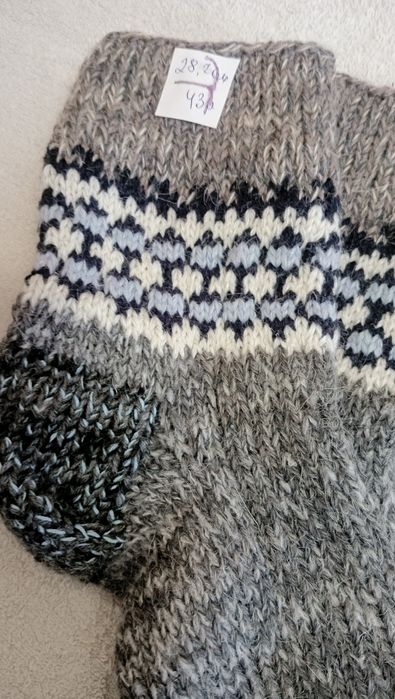 Шкарпетки чоловічі та жіночі з овечої вовни