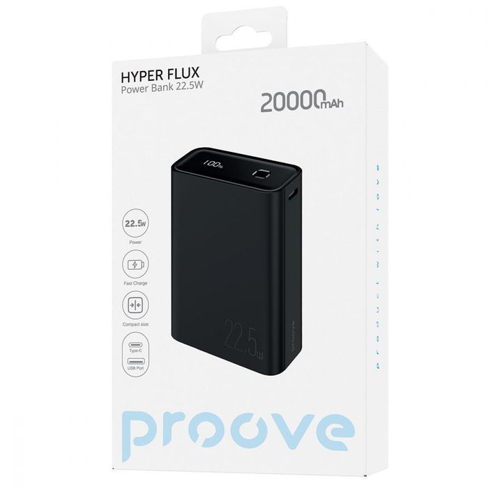 Портативна Батарея PowerBank Proove Hyper Flux 22.5W 20000mAh