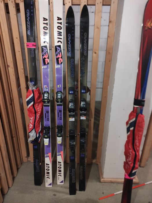 Лыжи горные спортивные разные