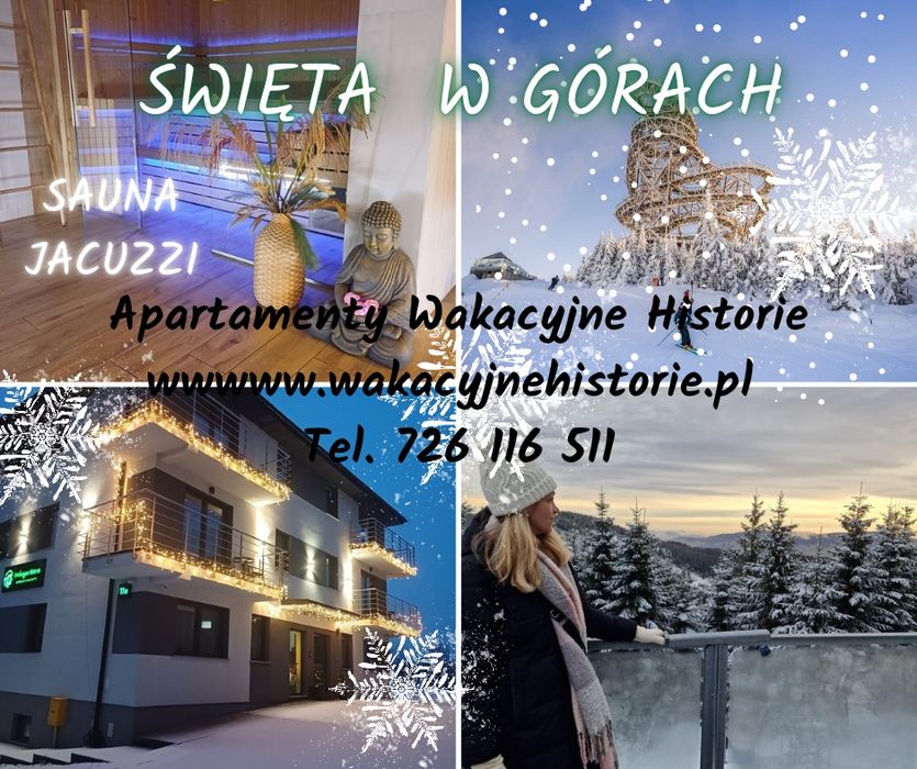 Apartament blisko Sky Bridge, SAUNA, JACUZZI,święta, ferie, sylweste