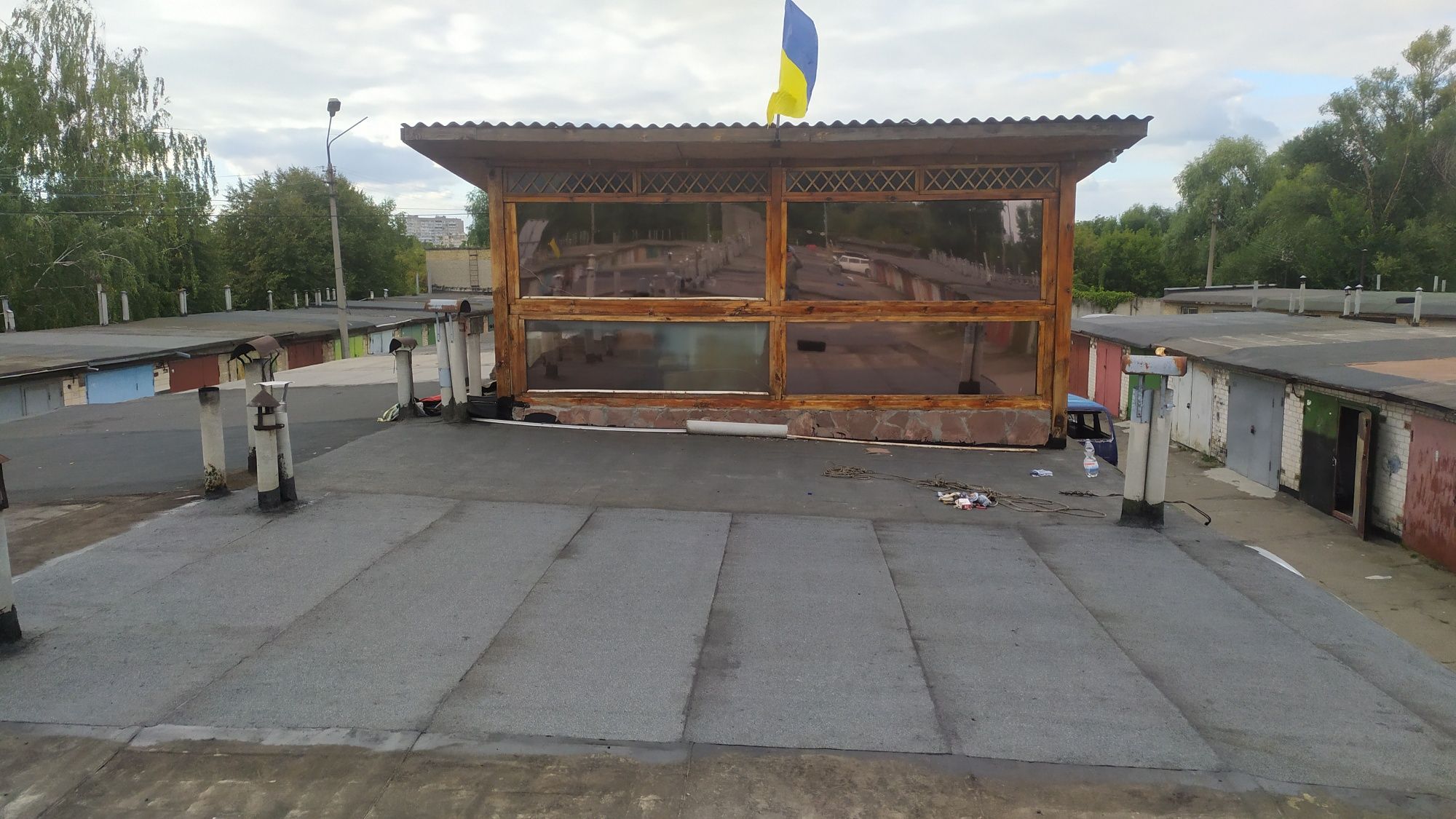 Кровля рубероидом. Гараж. Балкон. Гидроизоляция стяжки, фундамента.