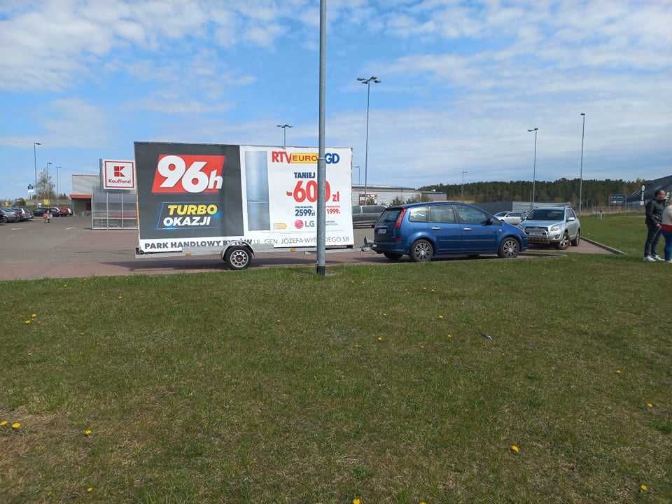 Przyczepy mobilne / stacjonarne Słupsk Lębork Wejherowo Bytów