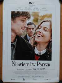 Plakat filmowy ,,Niewierni w Paryżu"