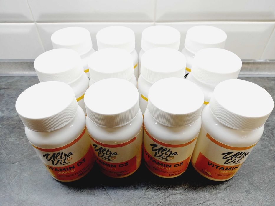 Vplab, UltraVit Vitamin D3 2000 МЕ (180 капс.), витамин D3, вітамін D3