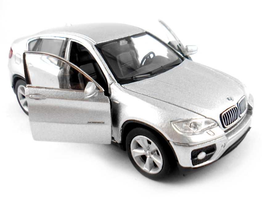 BMW X6 model WELLY 1:34 srebrny