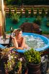 Domek z jacuzzi na wyłączność +sauna +kominek