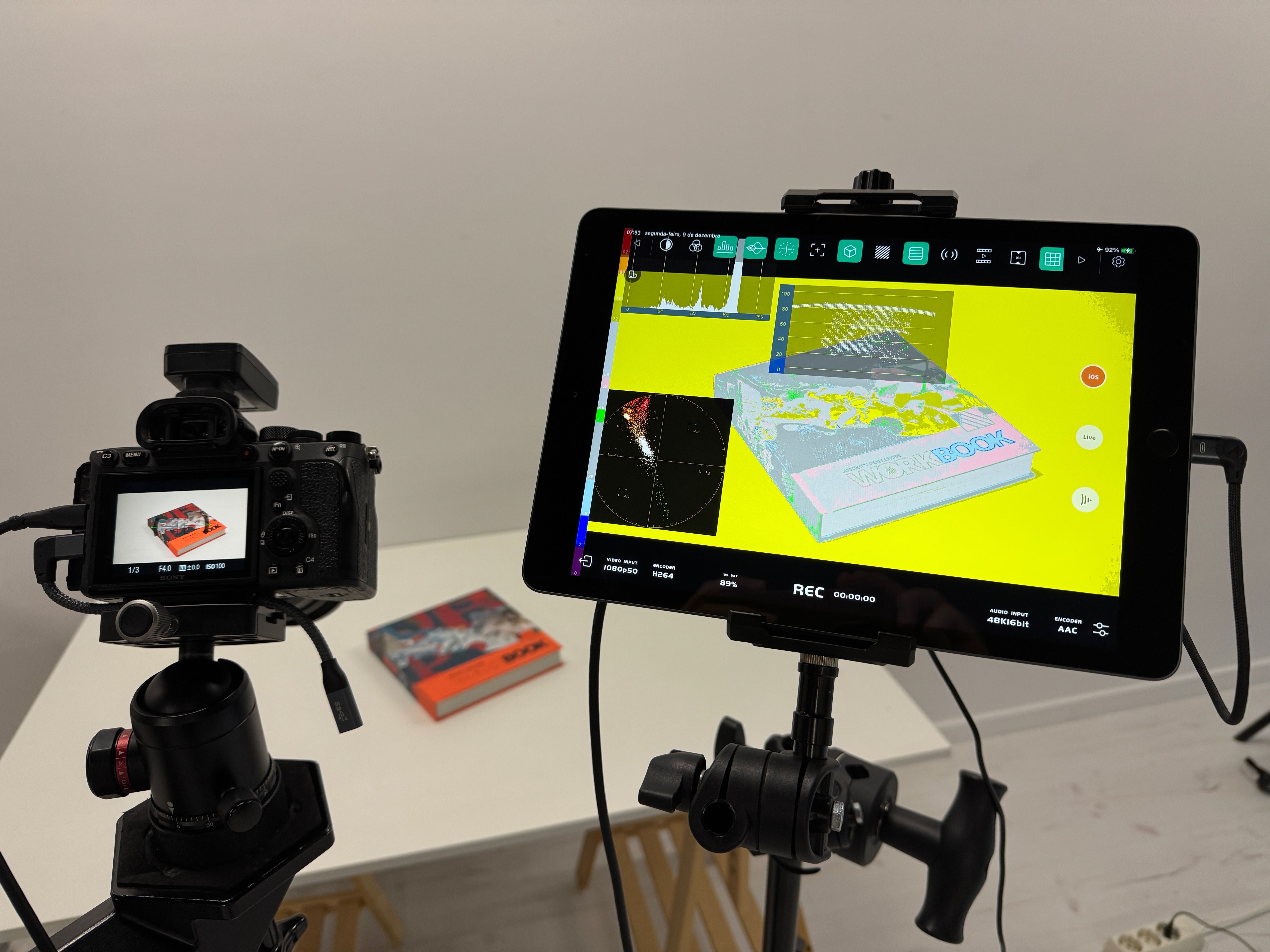 AccSoon monitorização 4K video + acessórios para iPad ou iPhone