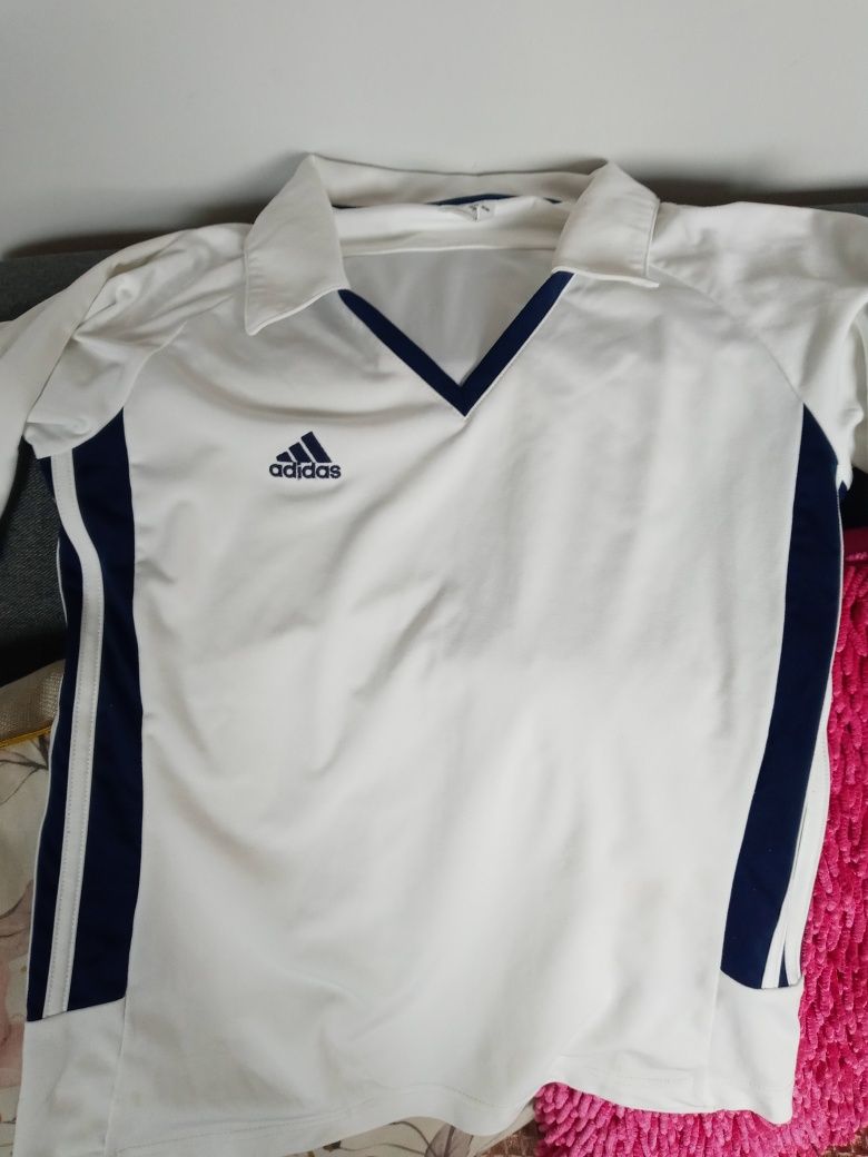 Koszulka Adidas sportowa biala 12 lat XS