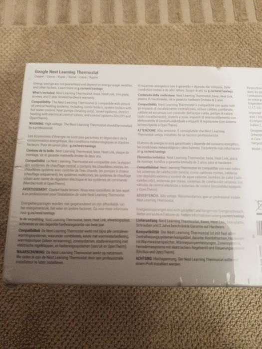 google nest 3° geração termostato inteligente