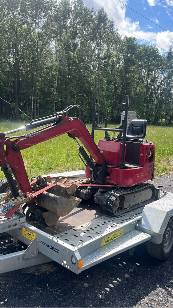24/7 Minikoparka 1T, zasięg 1,7m w dół,bez operatora bez uprawnien