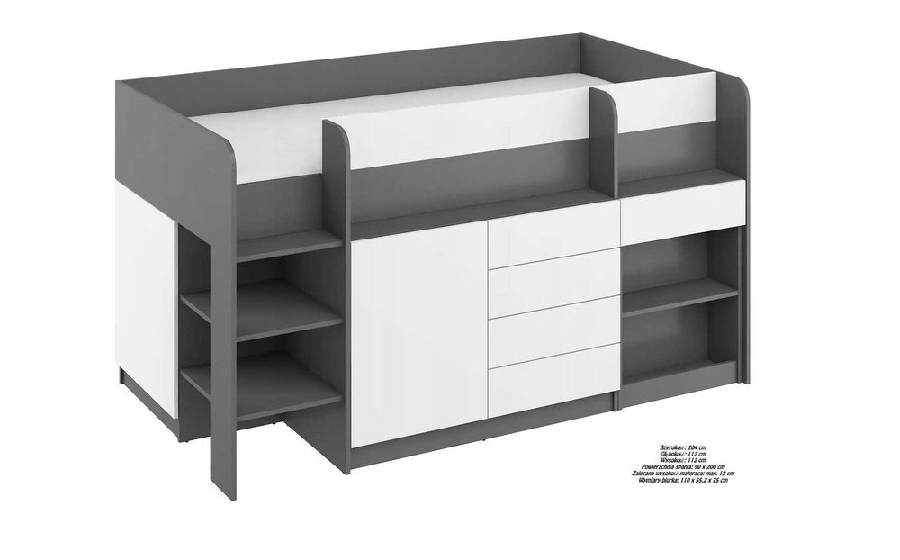 Łóżko piętrowe Smile