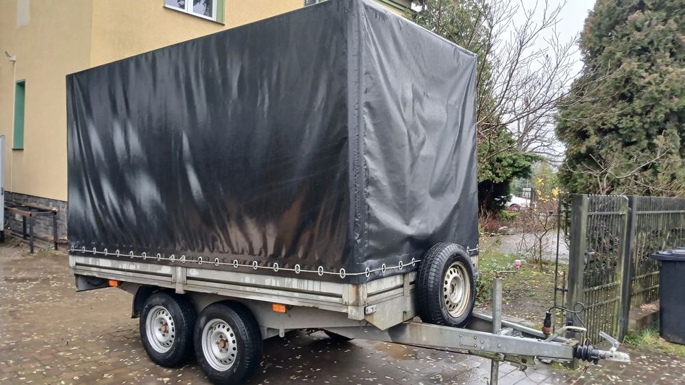 Niewiadów 1200  Przyczepa 2-osiowa Niewiadów DMC 1400 – bdb stan, nowa plandeka