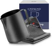 Dzbanek do spieniania mleka Kyonano 350ml mlecznik +ścierki N955