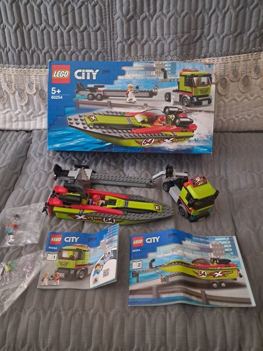 Lego completo camião mais barco