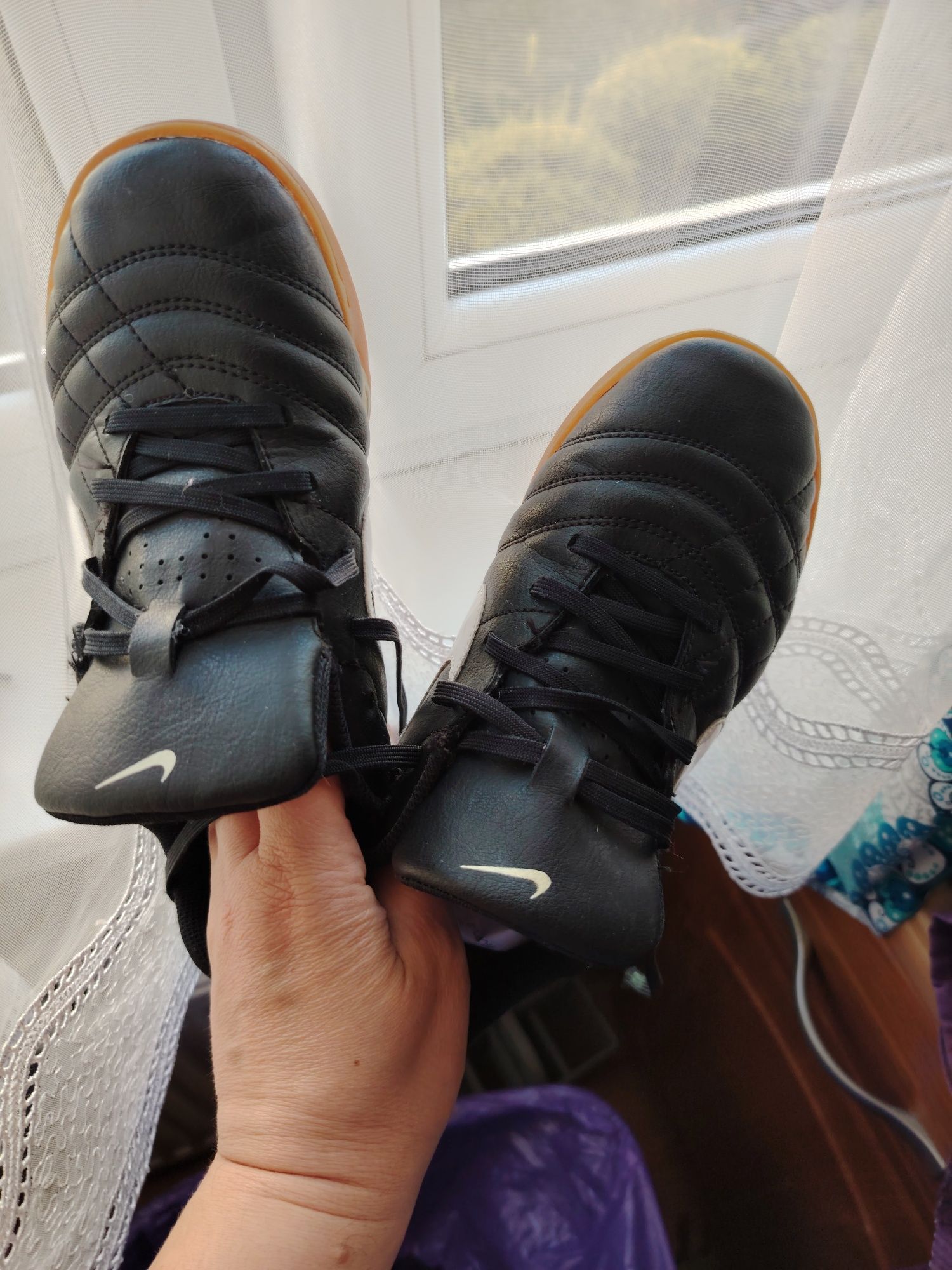 Бутсы подросток детские натуральная кожа. Оригинал. NIKE 36р