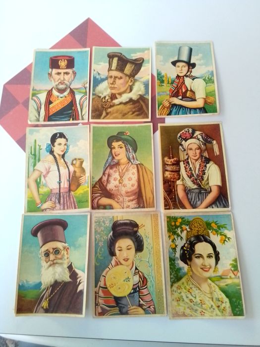 Cromos antigos raças humanas cada 1€