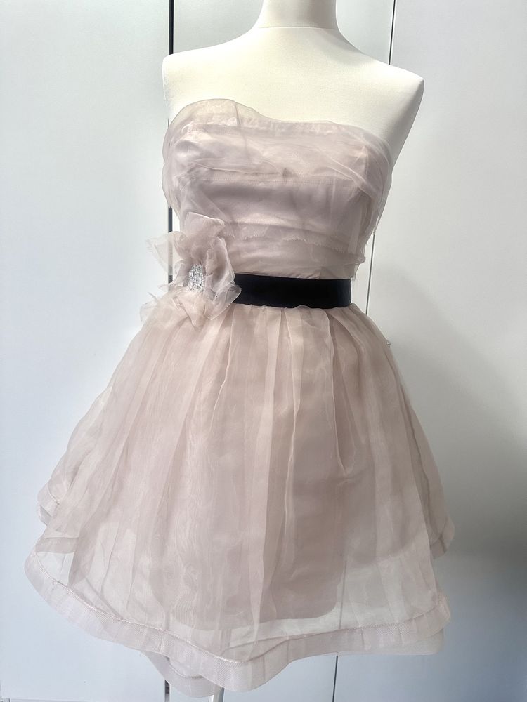 Sukienka Lipsy London chłodny beż r.10 czyli 38/M