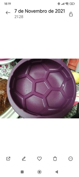 Forma de silicone Tupperware