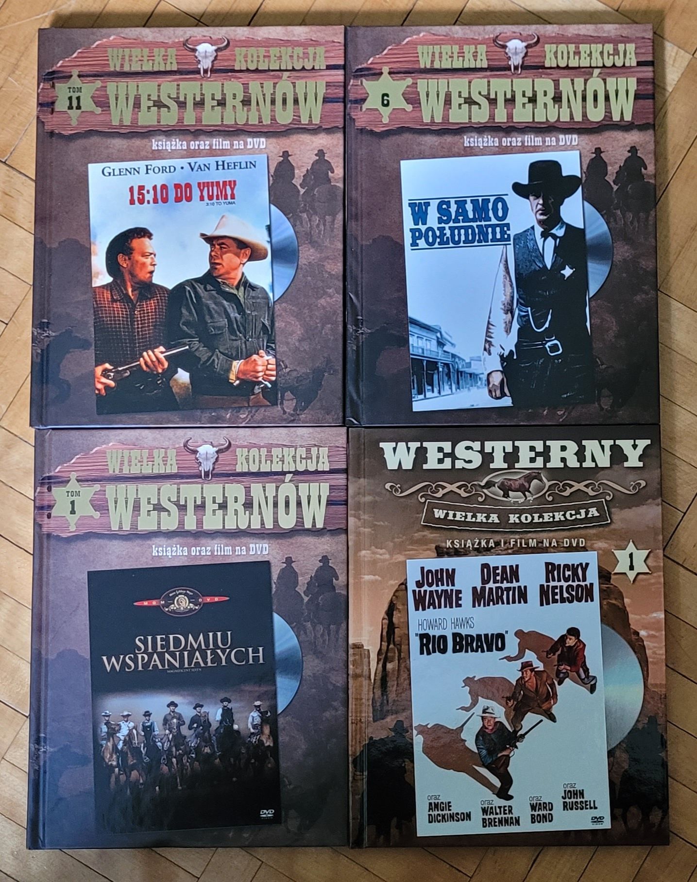 4 DVD Western Rio Bravo W samo poludnie 15:10 do Yumy Siedmiu Wspanial