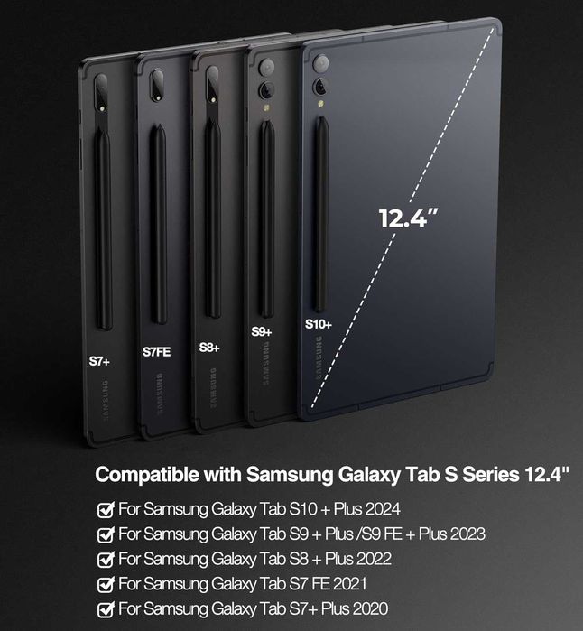 Dexnor Etui z klawiaturą do Samsung Galaxy Tab12,4" Włoski układ QWERT