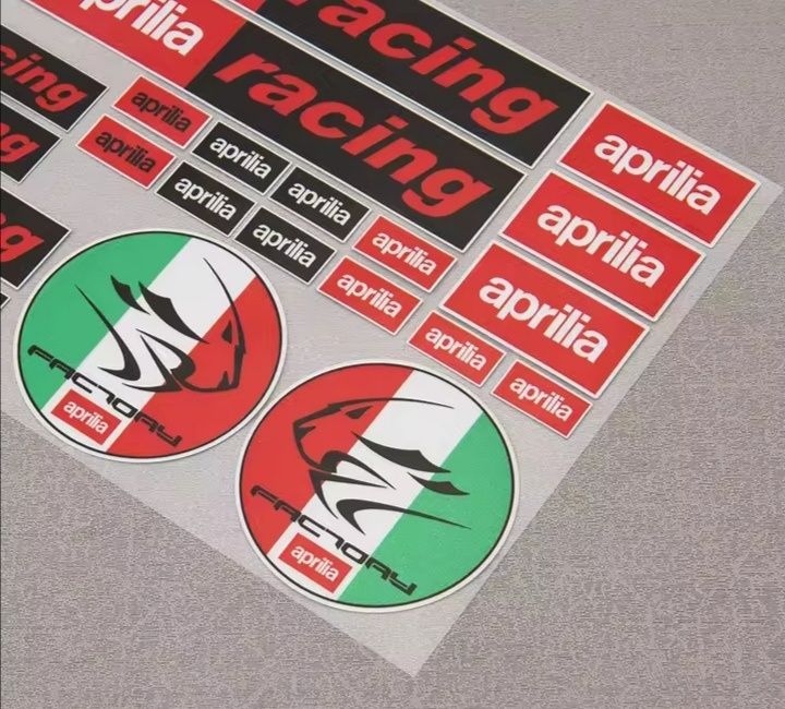Pack de 23 Adesivos Sport Aprilia Racing Factory -