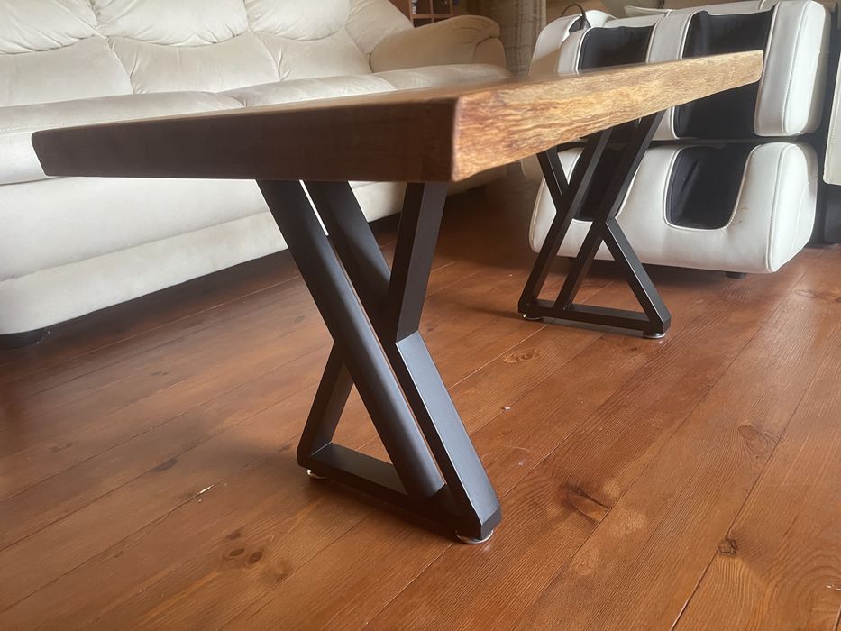 Дубовий стіл з цілого спила (слаб)