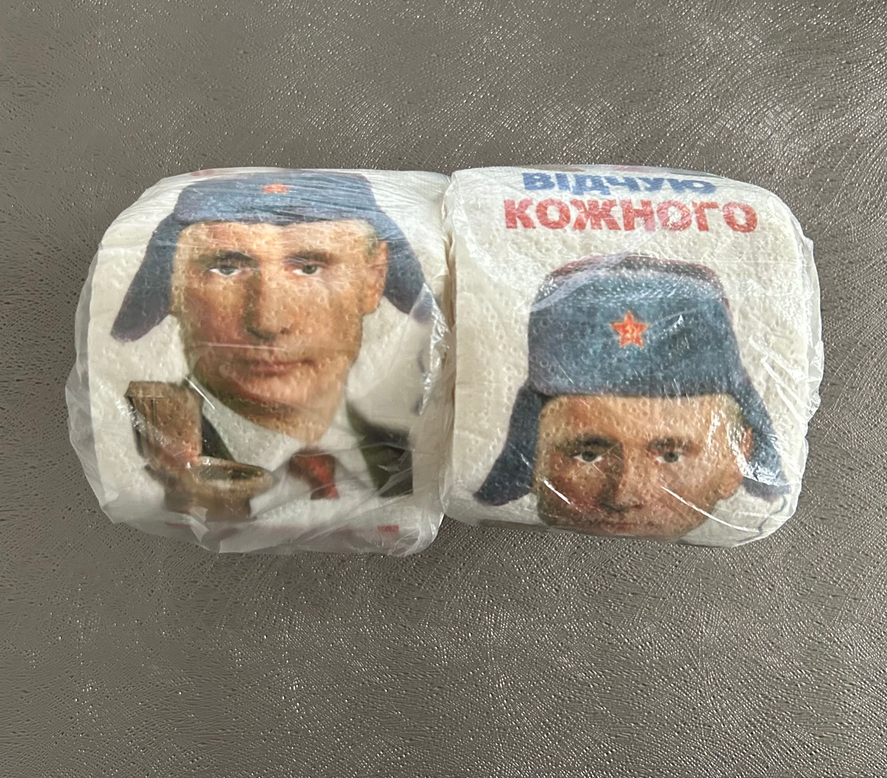 Wladimir Putin papier toaletowy 2 rolki papier z Putinem